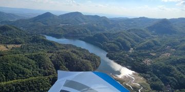 Imagini spectaculoase deasupra Băii Mari. Toamna, văzută din zbor