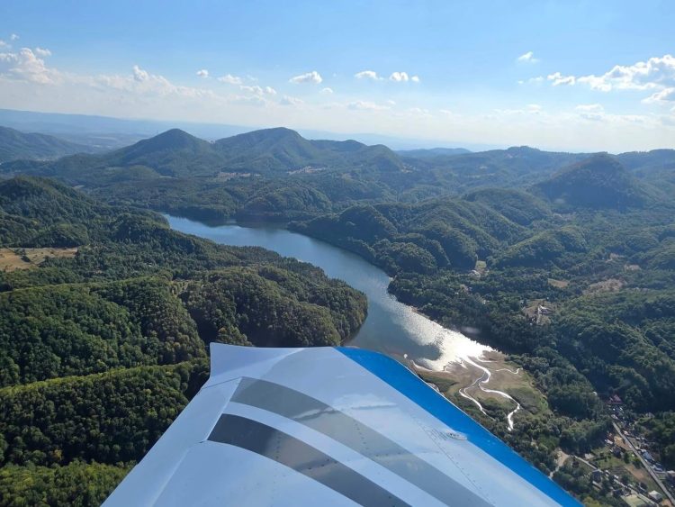 Imagini spectaculoase deasupra Băii Mari. Toamna, văzută din zbor