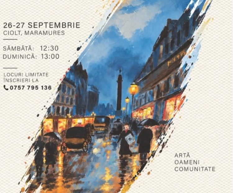 „Pictăm împreună” – Ateliere de pictură la Ciolt, în 26 și 27 septembrie