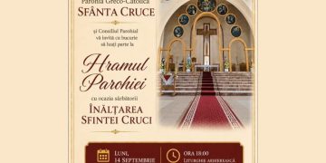 Hram la „Sfânta Cruce” din Baia Mare. Liturghie arhierească de sărbătoare