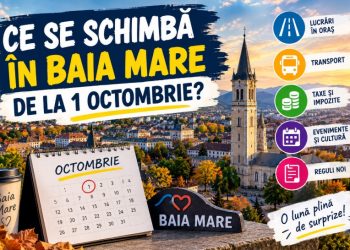 Ce se schimbă în Baia Mare de la 1 octombrie? Lucrări, taxe, transport și evenimentele care dau tonul lunii octombrie