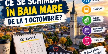 Ce se schimbă în Baia Mare de la 1 octombrie? Lucrări, taxe, transport și evenimentele care dau tonul lunii octombrie