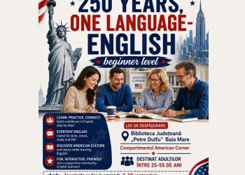 Curs gratuit de engleză în Baia Mare. Înscrierile sunt deschise până la finalul lunii