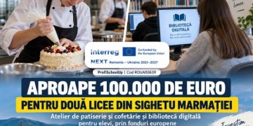 Aproape 100.000 de euro din fonduri europene pentru două licee din Sighetu Marmației: atelier de cofetărie și bibliotecă digitală pentru elevi