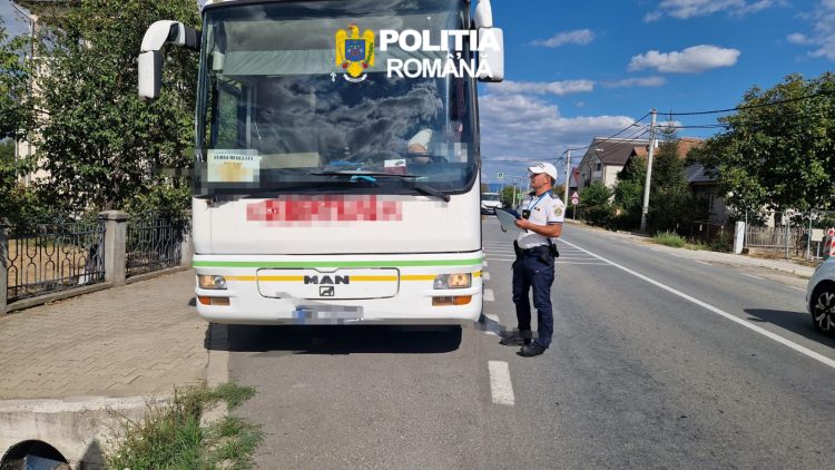 Control rutier cu surprize la Hideaga – Șofer amendat cu 6.000 de lei pentru prea mulți pasageri