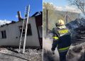 Incendiu în Dealul Corbului – Pompierii profesioniști și voluntari au intervenit pentru stingerea focului
