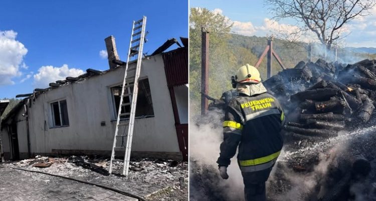 Incendiu în Dealul Corbului – Pompierii profesioniști și voluntari au intervenit pentru stingerea focului