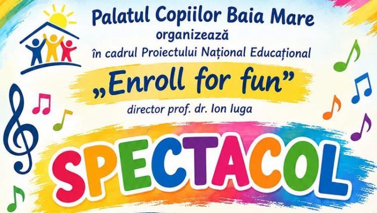 Spectacol de muzică și culoare la Târgu Lăpuș, organizat de Palatul Copiilor