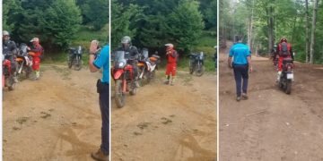 Turiști cehi amendați la Cavnic – Au confundat muntele cu o pistă de motocross