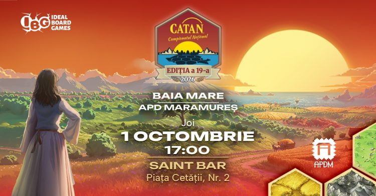 Baia Mare devine, pentru o zi, capitala jocurilor de societate. Campionatul Național de CATAN ajunge în Maramureș