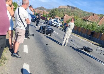 Accident grav în Săbișa – Motociclist grav rănit, în urma impactului cu un autoturism