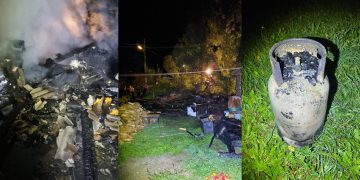 Incendiu la anexe gospodărești în Poienile de sub Munte. Pompierii voluntari, mobilizați rapid