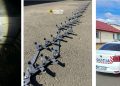 Urmărire spectaculoasă în Baia Mare și Cicârlău – Polițiștii au folosit Spike-strip pentru a opri un tânăr de 18 ani care fugea cu mașina