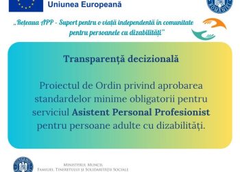 Schimbări pregătite pentru îngrijirea adulților cu dizabilități. Noi standarde pentru asistenții personali profesioniști