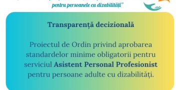 Schimbări pregătite pentru îngrijirea adulților cu dizabilități. Noi standarde pentru asistenții personali profesioniști