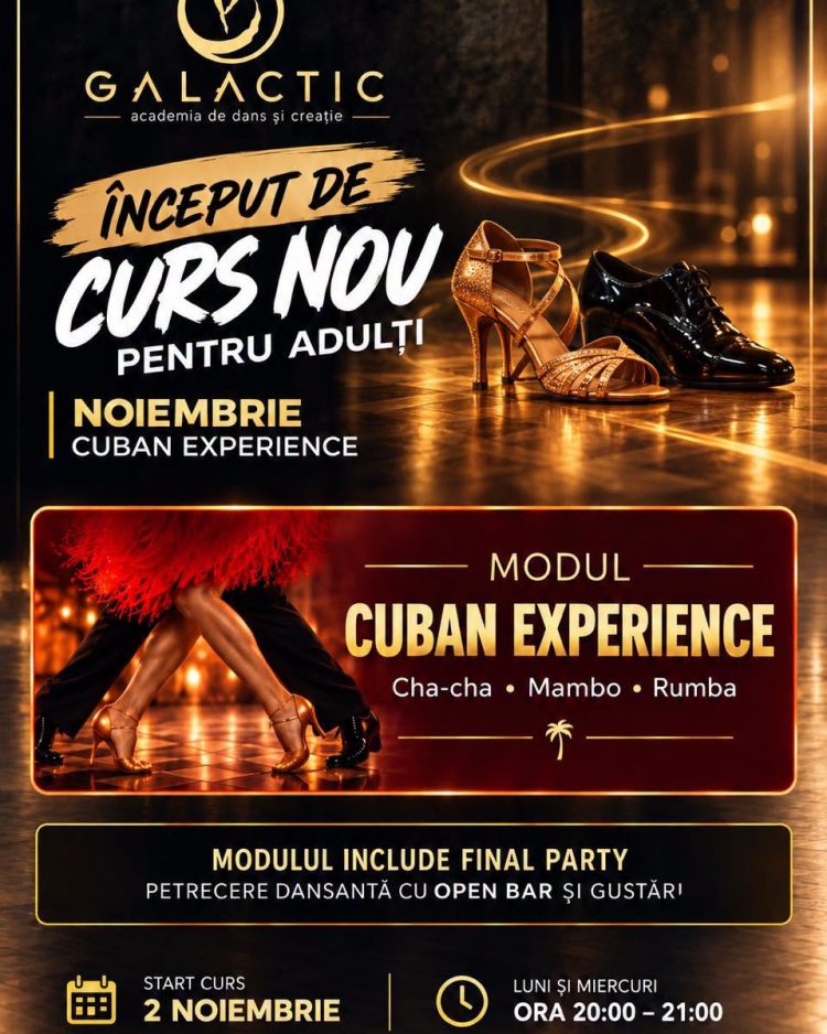 Galactic Dance lansează un nou curs de dans pentru adulți, la Baia Mare