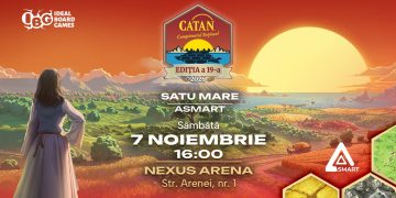 Campionatul Național de Catan ajunge la Satu Mare. Competiția are loc pe 7 noiembrie, la Nexus Arena