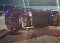 Accident grav: Un sofer rupt de beat s-a răsturnat cu mașina