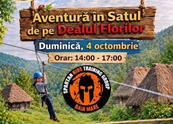 Aventură la Muzeul Satului din Baia Mare. Tiroliană, trasee cu obstacole și jocuri pentru copii