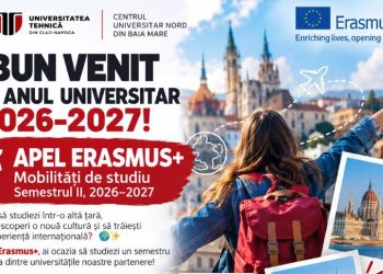 Studenții din Baia Mare pot pleca cu Erasmus+ în semestrul II. Au început înscrierile