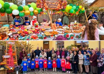 Festivalul Toamnei la Lucăcești. Cei mici au adus bucurie, culoare și bunătăți tradiționale