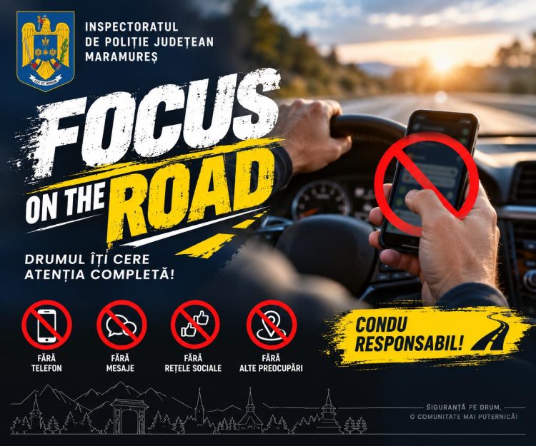 Controale ROADPOL în Maramureș – 54 de șoferi foloseau telefonul la volan, iar alte 354 de abateri au vizat centura