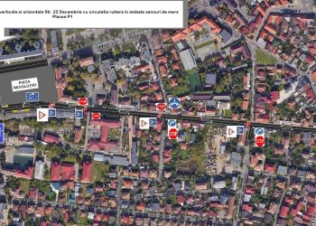 Strada 22 Decembrie din Baia Mare devine cu dublu sens. Unde vor fi interzise virajele la stânga