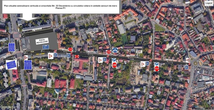 Strada 22 Decembrie din Baia Mare devine cu dublu sens. Unde vor fi interzise virajele la stânga