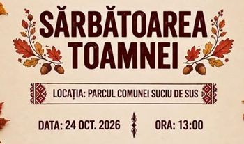 Prima ediție a „Sărbătorii Toamnei”, la Suciu de Sus – Spectacol folcloric, activități pentru copii și discotecă în aer liber