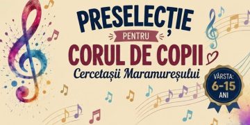 Corul Cercetașii Maramureșului organizează preselecție pentru copiii pasionați de muzică
