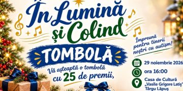 Tombolă caritabilă la Târgu Lăpuș – 25 de daruri puse în joc pentru susținerea tinerilor