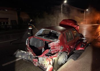 Accident rutier în Târgu Lăpuș – Pompierii voluntari au intervenit pentru degajarea carosabilului