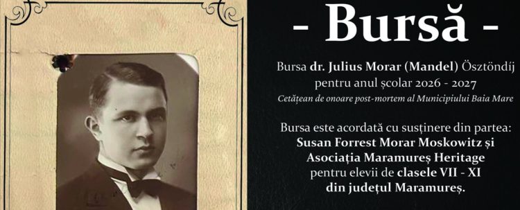 Start înscrieri de proiecte pentru Bursa Dr.Julius Morar (Mandel) 2026-2027