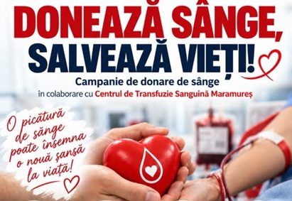 O nouă campanie de donare de sânge la Spitalul Municipal Sighetu Marmației. Când va avea loc