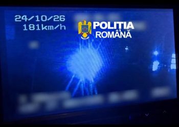 Record de viteză pe un drum din Recea – 181 km/h într-o zonă cu limită de 50
